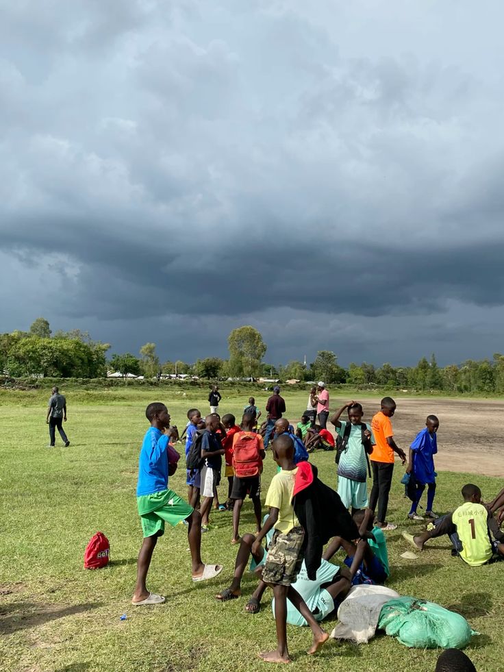 Youth participating in sports tournament